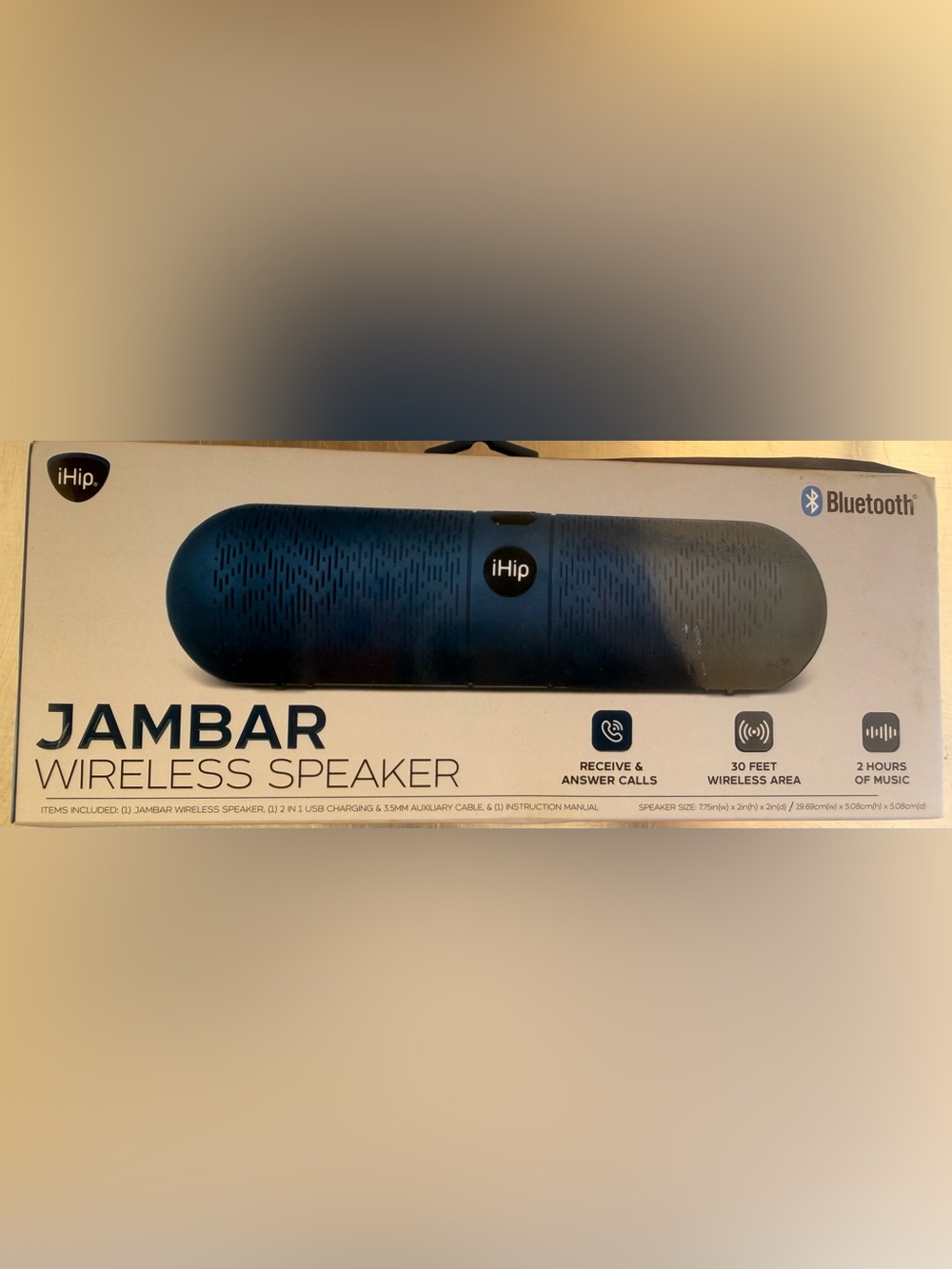 h.i.p. Jambar Wireless Bluetooth Speaker - Blue